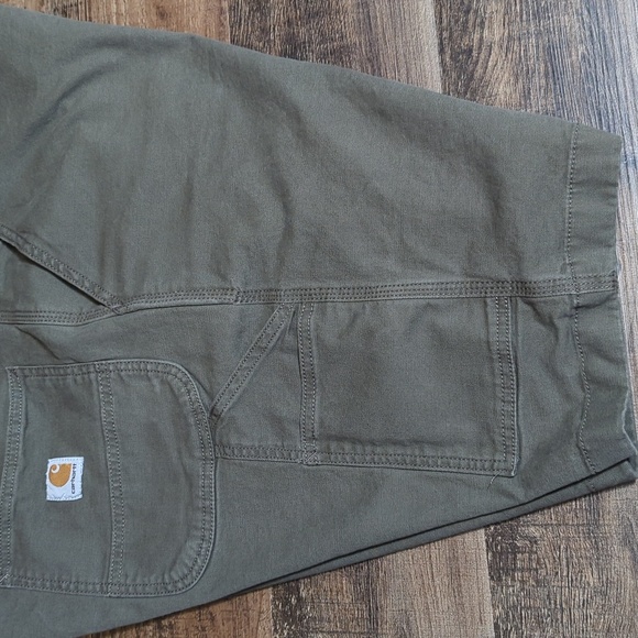 Carhartt Rugged Flex Relaxed Canvas Utility Flat Front Work Shorts Size 42x11" - Picture 4 of 7